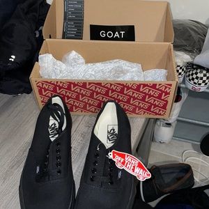 Vans all black authentic size 8.5 men